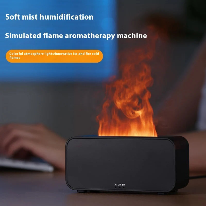 Flame Aroma Diffuser: USB Powered Aromatherapy & Humidifier in One